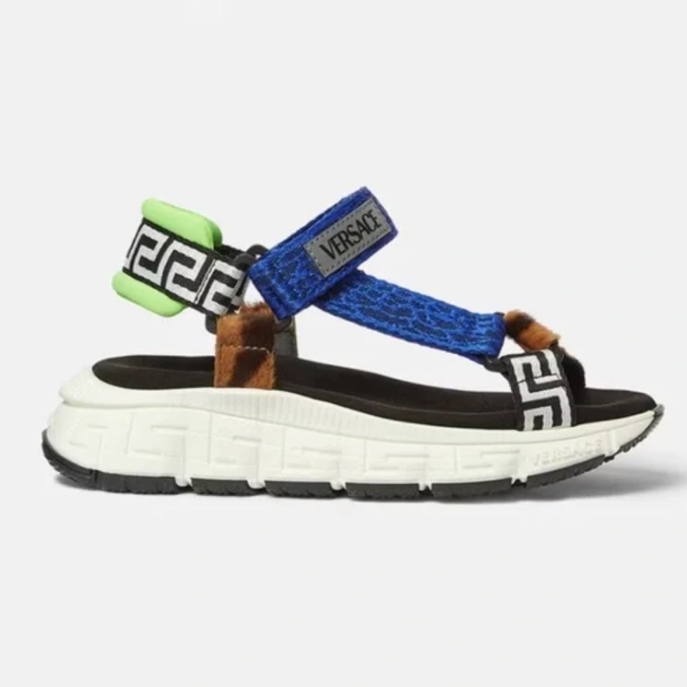 VERSACE UPCYCLE TRIGRECA KIDS SANDALS Sz US 2,5